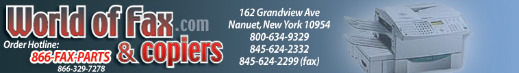 Fax parts, fax machine parts,  Brother fax parts, Sharp Fax parts, Canon Fax Parts, Ricoh Fax Parts, Hp Fax Parts, Panafax Fax Parts, Omnifax Parts , Toshiba fax parts .We Stock Fusers, Feed Rollers, Circuit Boards & Separator pads, All Parts Needs including Manuals. 